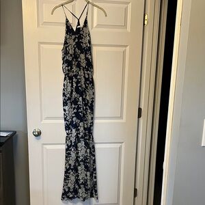 ALI & JAY Floral Maxi Dress in Navy and Cream